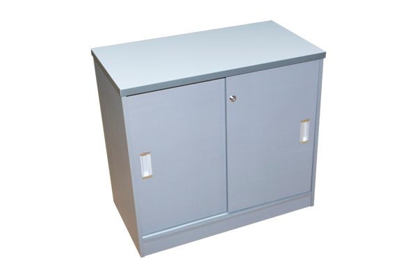 Torch 800 2-S Side Cabinet w/Sliding Doors - Grey