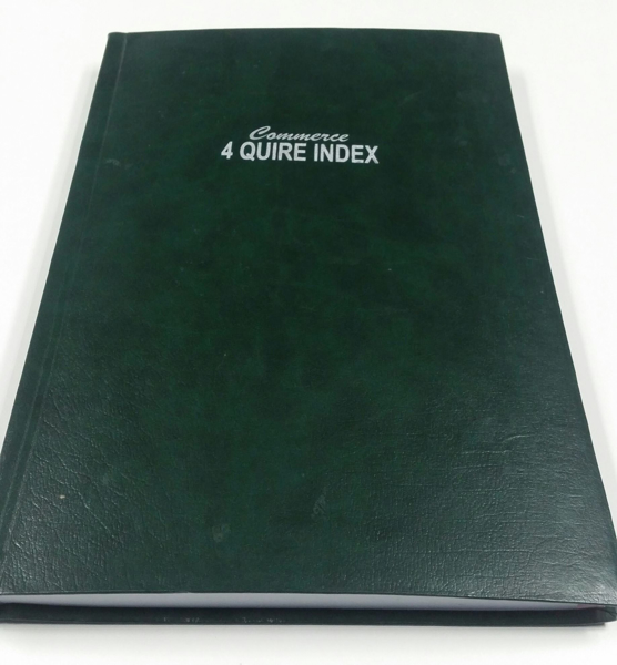 Delmay F/S H.C. Index Book 4-Quire