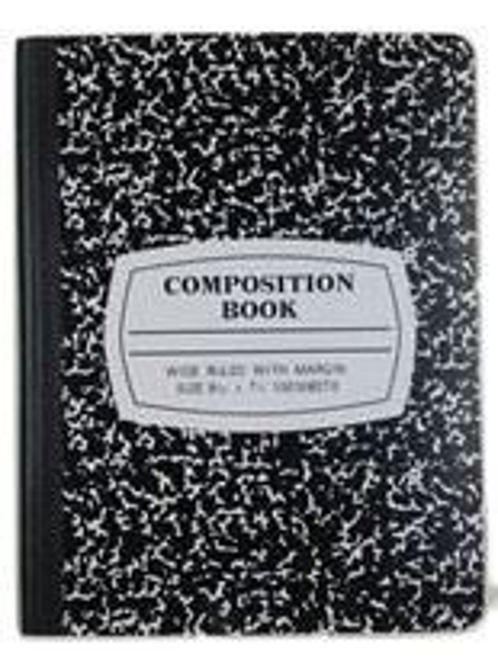 Composition Book 9.75x7.5 (100) - (non-taxable)	