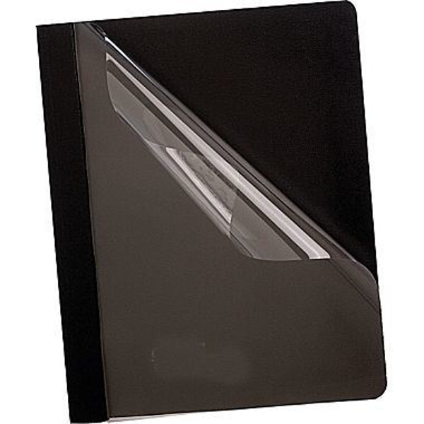 Plastic Front Folder - Black