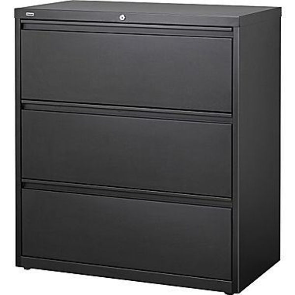 Image 3-Drawer Lateral Cabinet (Black)
