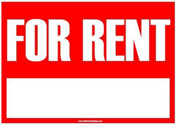 8x12 "FOR RENT" Sign #9311
