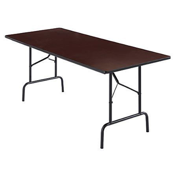 Realspace 72 x 30 Folding Table - Walnut