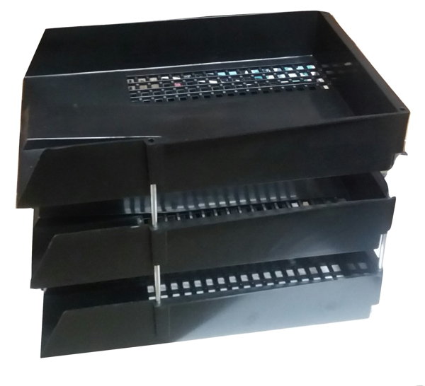 CF 3-Tier Document Tray F/S Black #US10432