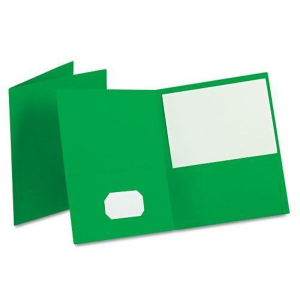 Oxford Double Pocket Portfolio - Green #50753EE