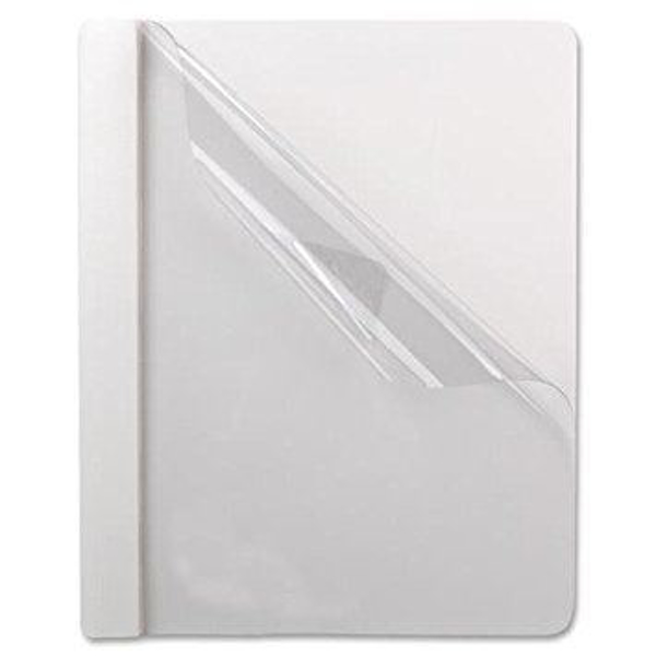 Oxford Plastic Front Folder - White #58804