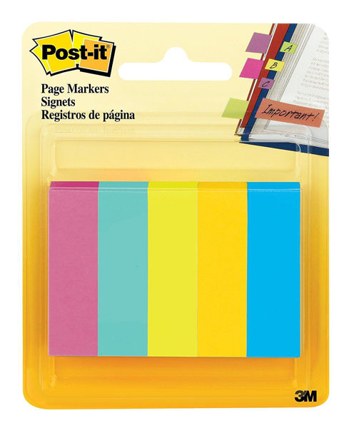 Post-It Page Markers 1/2x2 Asst. Neon #670-5AF