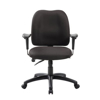 Boss Medium Back Adjustable Chair w/arms - Bk