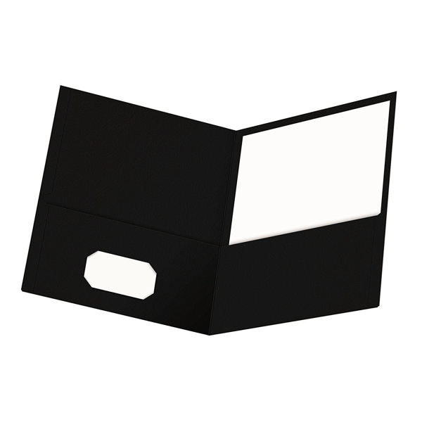 Oxford Double Pocket Portfolio - Black