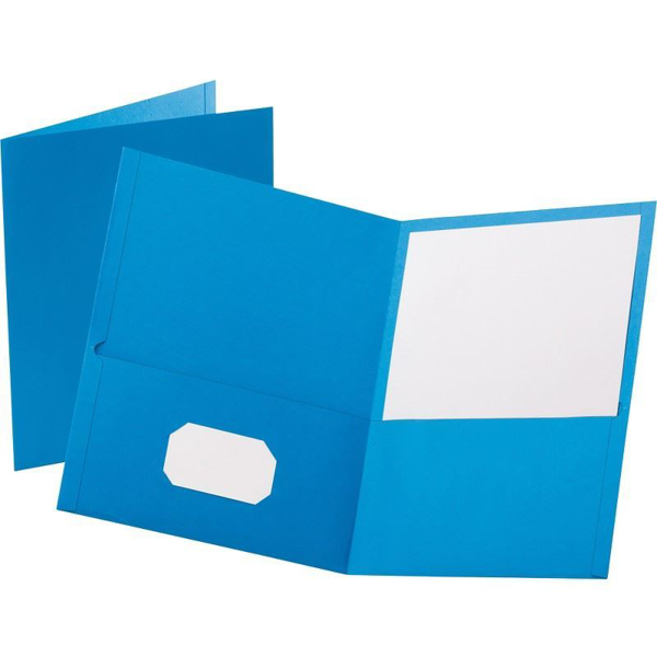 Oxford Double Pocket Portfolio - Lt. Blue #50754