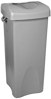 R/Maid Square Trash Bin w/Swing Led Grey 23gal #792020