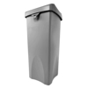 R/Maid Square Trash Bin w/Swing Led Grey 23gal #792020