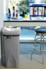 R/Maid Square Trash Bin w/Swing Led Grey 23gal #792020