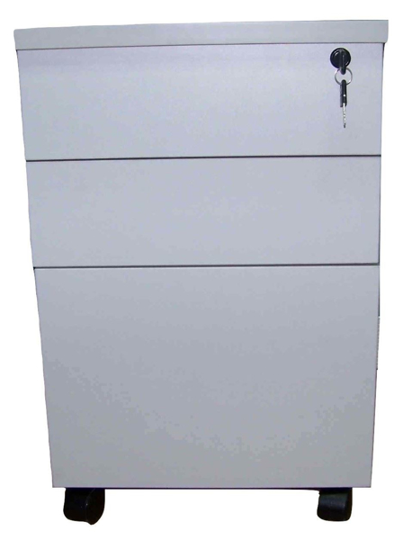 Image 3-Drawer Pedestal (Grey)