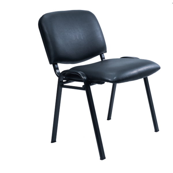 Image BIFA Side Chair w/o Arms - Black Vinyl