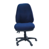 Image 3 Lever Heavy Duty Medium Back Chair w/o Arms - Blue