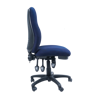 Image 3 Lever Heavy Duty Medium Back Chair w/o Arms - Blue