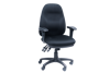 Image 3 Lever Heavy Duty Chair w/Arms - Black