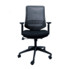 Anji High Back Mesh Chair w/Arms - Black