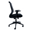 Anji High Back Mesh Chair w/Arms - Black