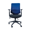 Anji High Back Mesh Chair w/Arms - Blue