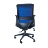 Anji High Back Mesh Chair w/Arms - Blue