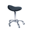 Saddle Stool Ergonomic Swivel Chair - Black