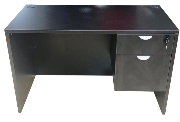Picture of HT-104DW HiTop 48 x 24 Desk w/Pedestal - Dark Walnut