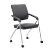 Boss Folding Chair on Castors Bk/Bk