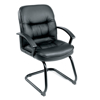 Boss Leather Plus Side Chair - Black