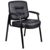 Boss  Leather Plus Side Chair - Black
