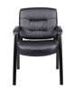 Boss  Leather Plus Side Chair - Black