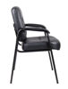 Boss  Leather Plus Side Chair - Black