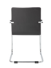 Image S-Bend Chrome & Vinyl Side Chair - Bk