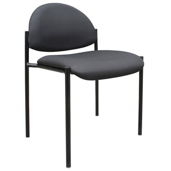 Boss Stackable Side Chair w/o Arms - Black