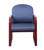 Boss Reception Chair - Mah. Col. Arms -Bl