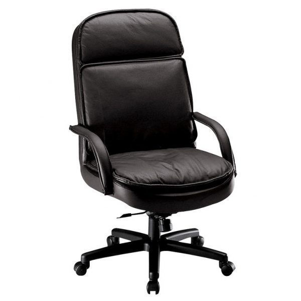 Zenon High Back Leather Exec.Chair Black
