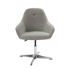 Picture of AA-542GY Image Bucket Fabric Chair on Pedestal Base - Grey