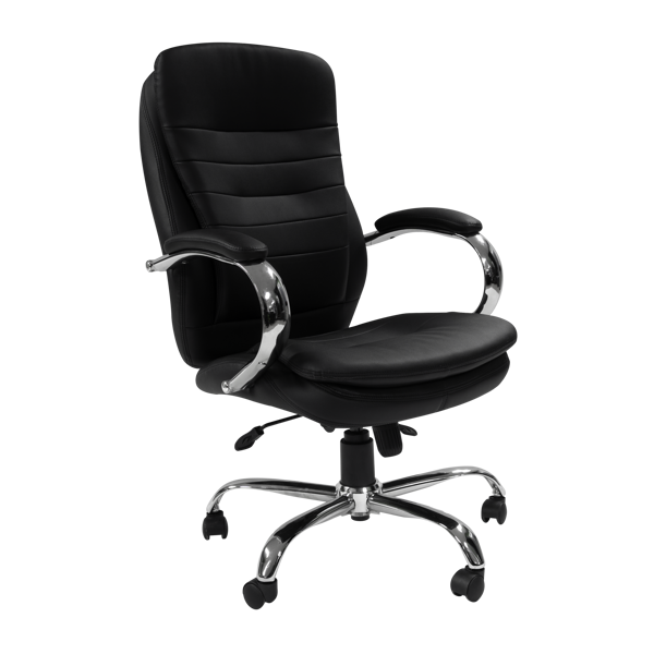 Picture of AA-5330BK Image Double Plush High Back Exec. Vinyl Chair - Black