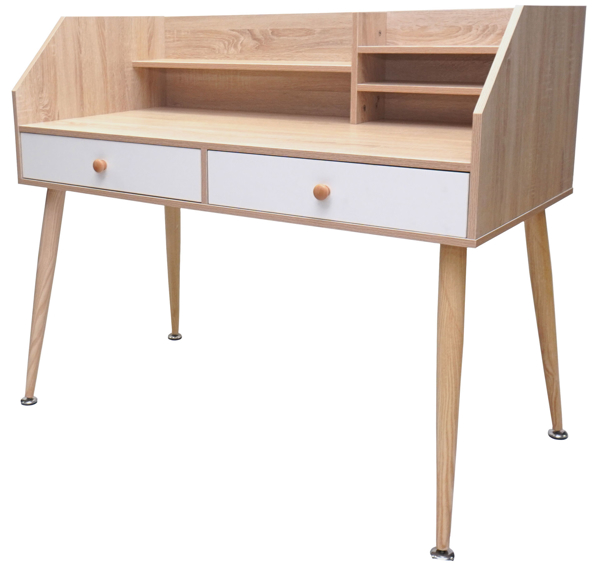 Picture of HX-014 Ulink 1200 x 600 Computer Desk w/Hutch - Pine