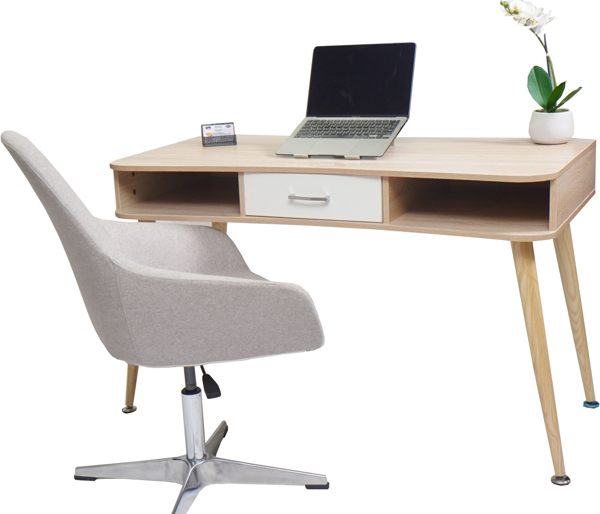 HX001 Ulink 1200 x 600 Computer Desk w/Middle Drawer Pine