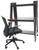 Picture of ST-B2015 Torch 1000 x 500 x 1325 Ladder Shelf Desk - Black Walnut