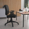 Picture of B3-036BK Boss 3 Paddle Task Chair w/Arms Black