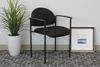 Picture of B9-501BK Boss Stackable Side Chair w/Arms - Black