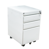 Picture of AP-M3DW Image Metal 3 Drawer Pedestal w/Full Pull - White