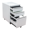 Picture of AP-M3DW Image Metal 3 Drawer Pedestal w/Full Pull - White