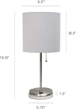 Picture of 47-005 Limelights Brushed Steel Desk Lamp #LT2024-GRY