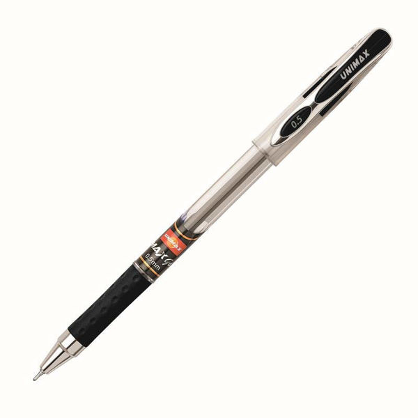Picture of 62-018 Unimax Max Gel Pen 0.5mm - Black #4740