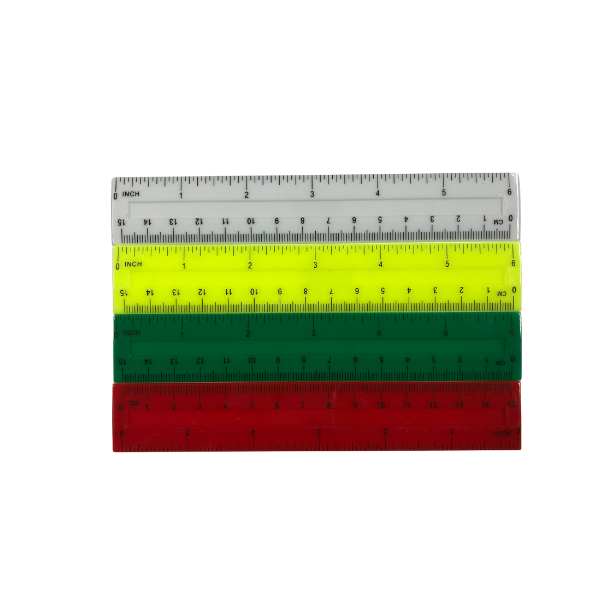 Picture of 71-008 CLI 6" Plastic Ruler Coloured #80640