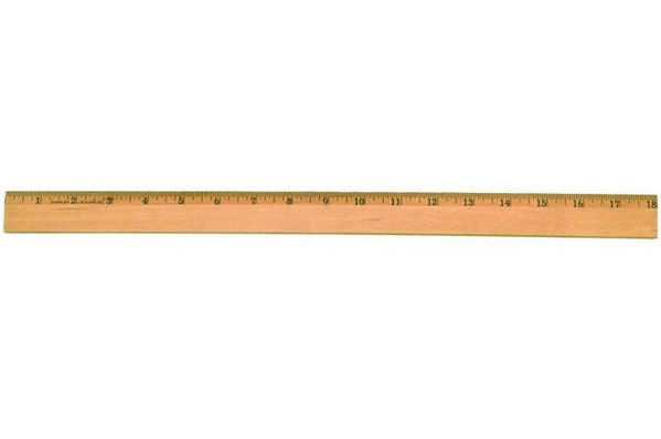 Picture of 71-016 CLI 18" Wooden Ruler Bevelled #77318